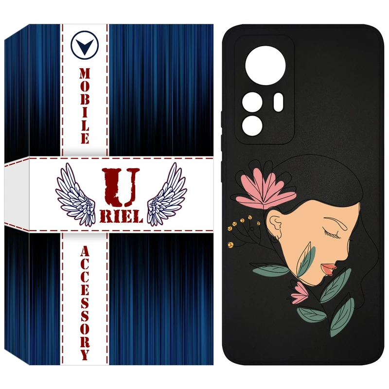 کاور یوریل قاب مدل KSH کد 53 طرح صورت زن مناسب برای گوشی موبایل شیائومی 12T