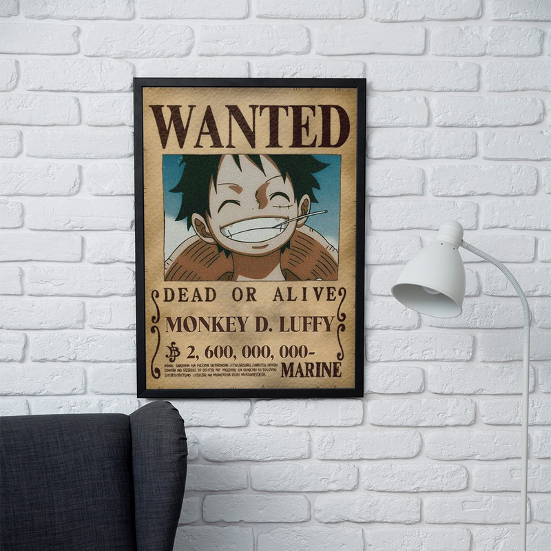 تابلو مدل دیواری طرح انیمه وان پیس | One piece کاراکتر مانکی دی. لوفی |  Monkey D. Luffy کد FD084
