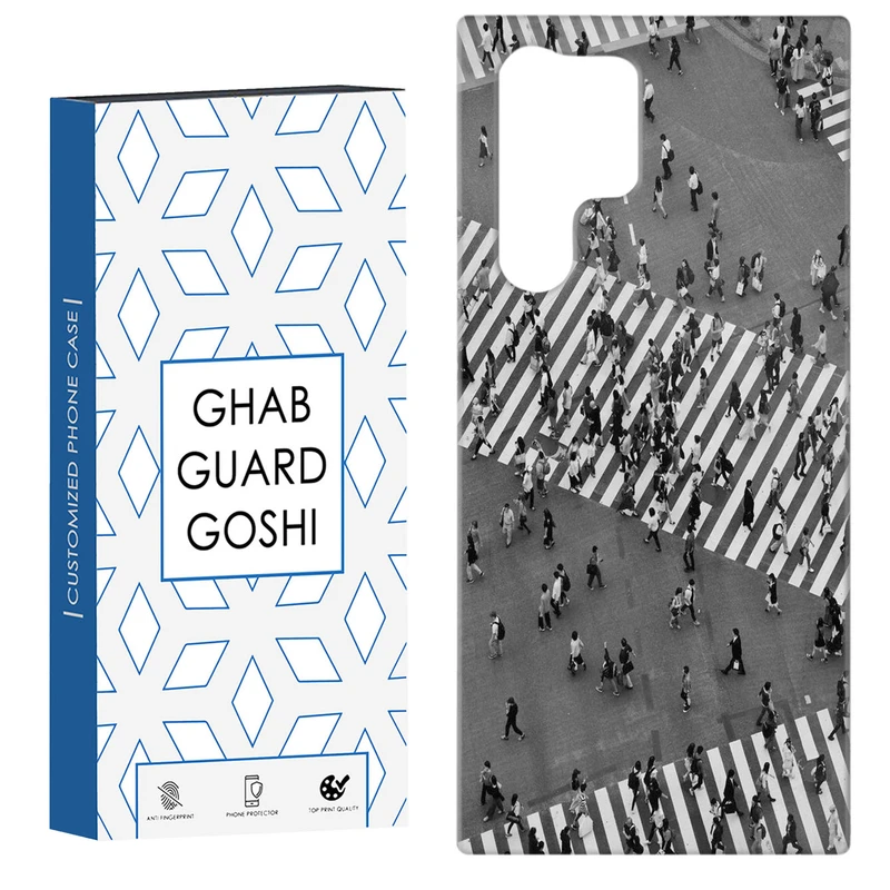 کاور قاب گارد گوشی طرح خیابون شلوغ کد Dimo-733 مناسب برای گوشی موبایل سامسونگ Galaxy S22 ULTRA