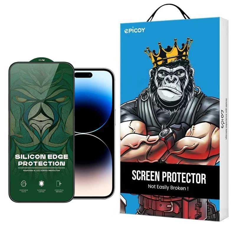 محافظ صفحه نمایش اپیکوی مدل Silicon Edges مناسب برای گوشی موبایل اپل iPhone 14 Pro 