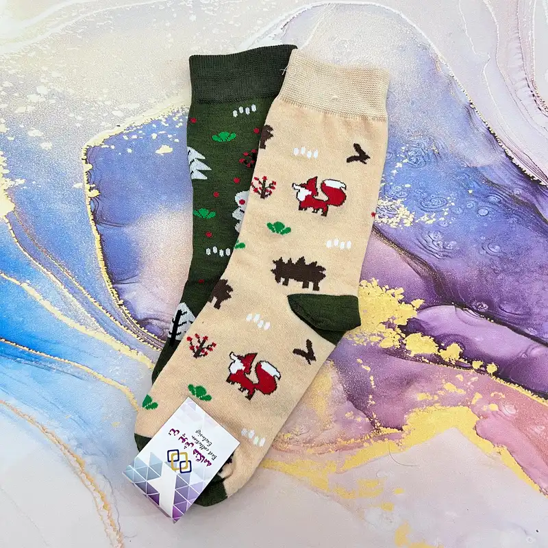 جوراب زنانه تن پوش هنگامه مدل روباه تا به تا کد 01