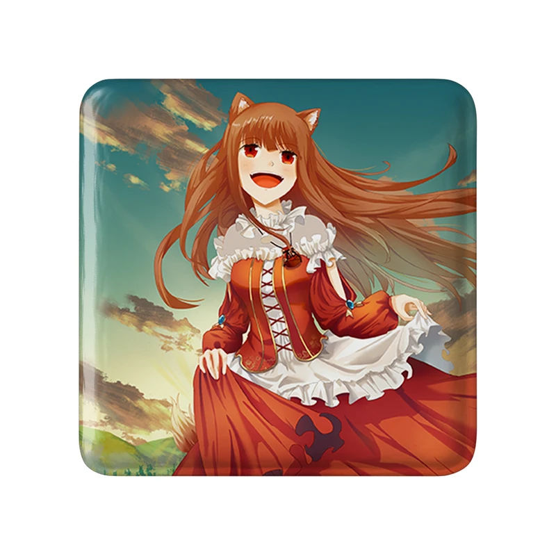 پیکسل خندالو طرح هولو انیمه ادویه و گرگ مدل مربعی کد 36116