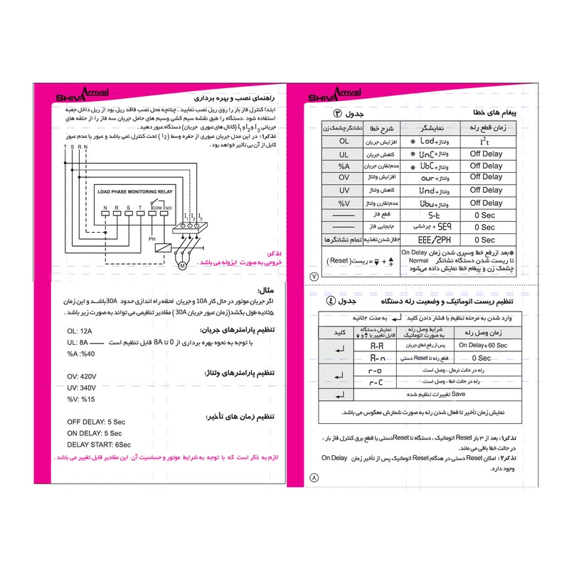 عکس شماره 4 : کنترل فاز بار شیواامواج مدل lpf-60a