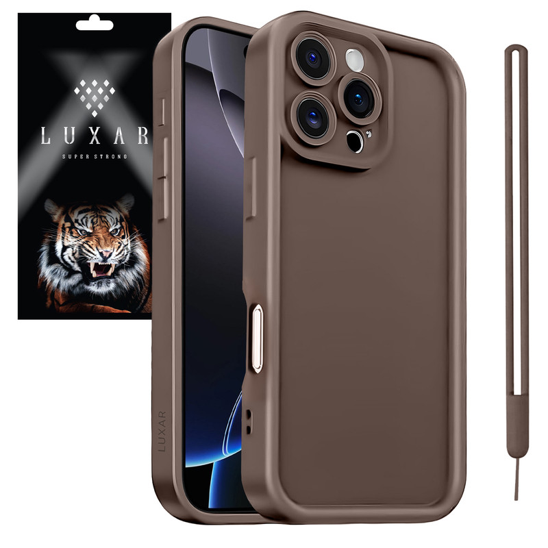 کاور لوکسار مدل 16promax -Puffer bandمناسب برای گوشی موبایل اپل iPhone 16 Pro Max به همراه بند آویز