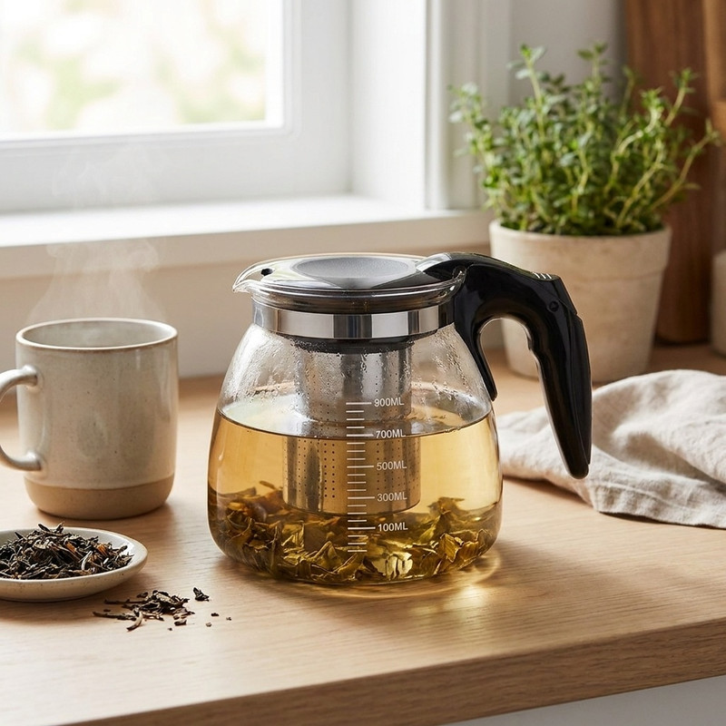 قوری مدل پیرکس sweet home کد 900ml