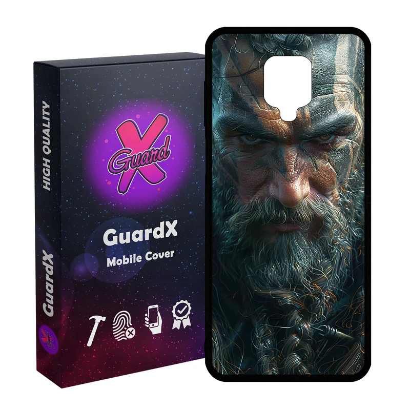 کاور گارد ایکس طرح مرد مدل Glass10818 مناسب برای گوشی موبایل شیائومی Redmi Note9 Pro/Note 9 Pro Max/Redmi Note 9S/MI Poco M2 Pro