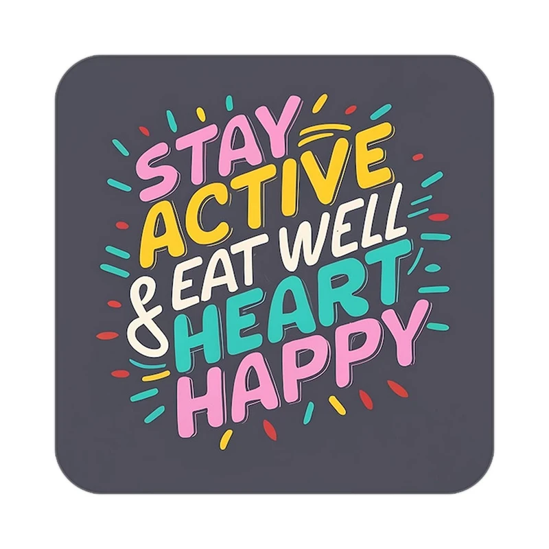 زیر لیوانی کاکتی طرح جملات انگیزشی و مثبت مدل mp24546