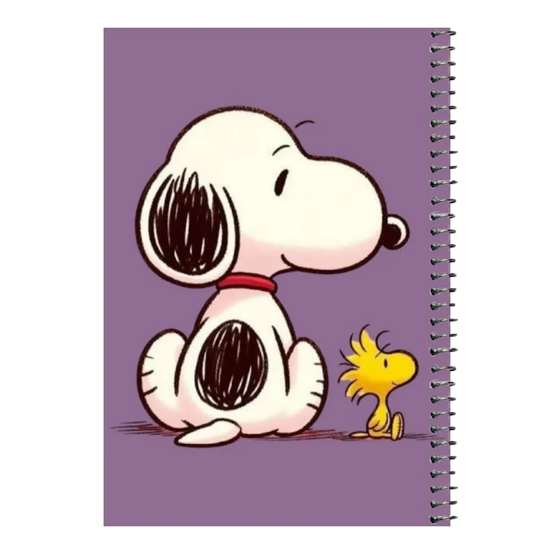 دفتر مشق 80 برگ اس جی مدل اسنوپی و جوجه    