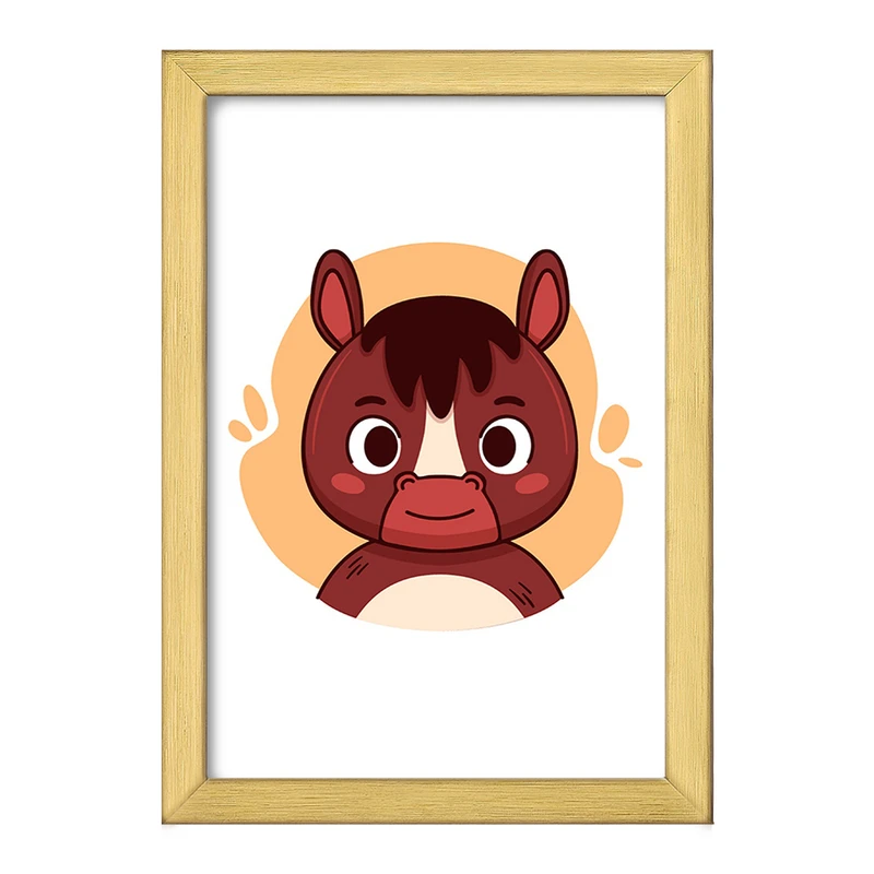 تابلو خندالو طرح اسب حیوانات بامزه کد 37166