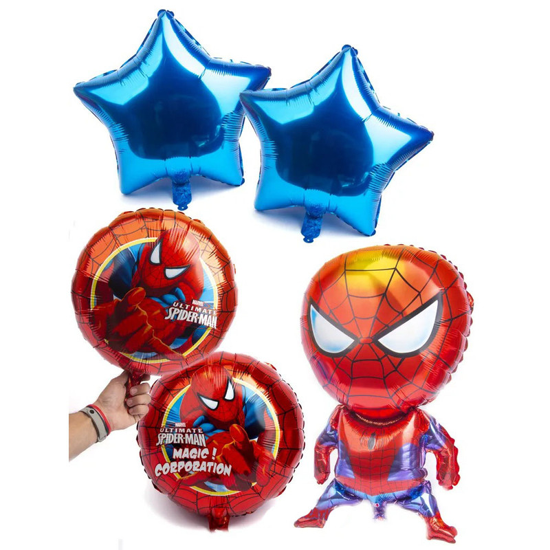 بادکنک فویلی طرح مرد عنکبوتی کد DB20 مجموعه 5 عددی