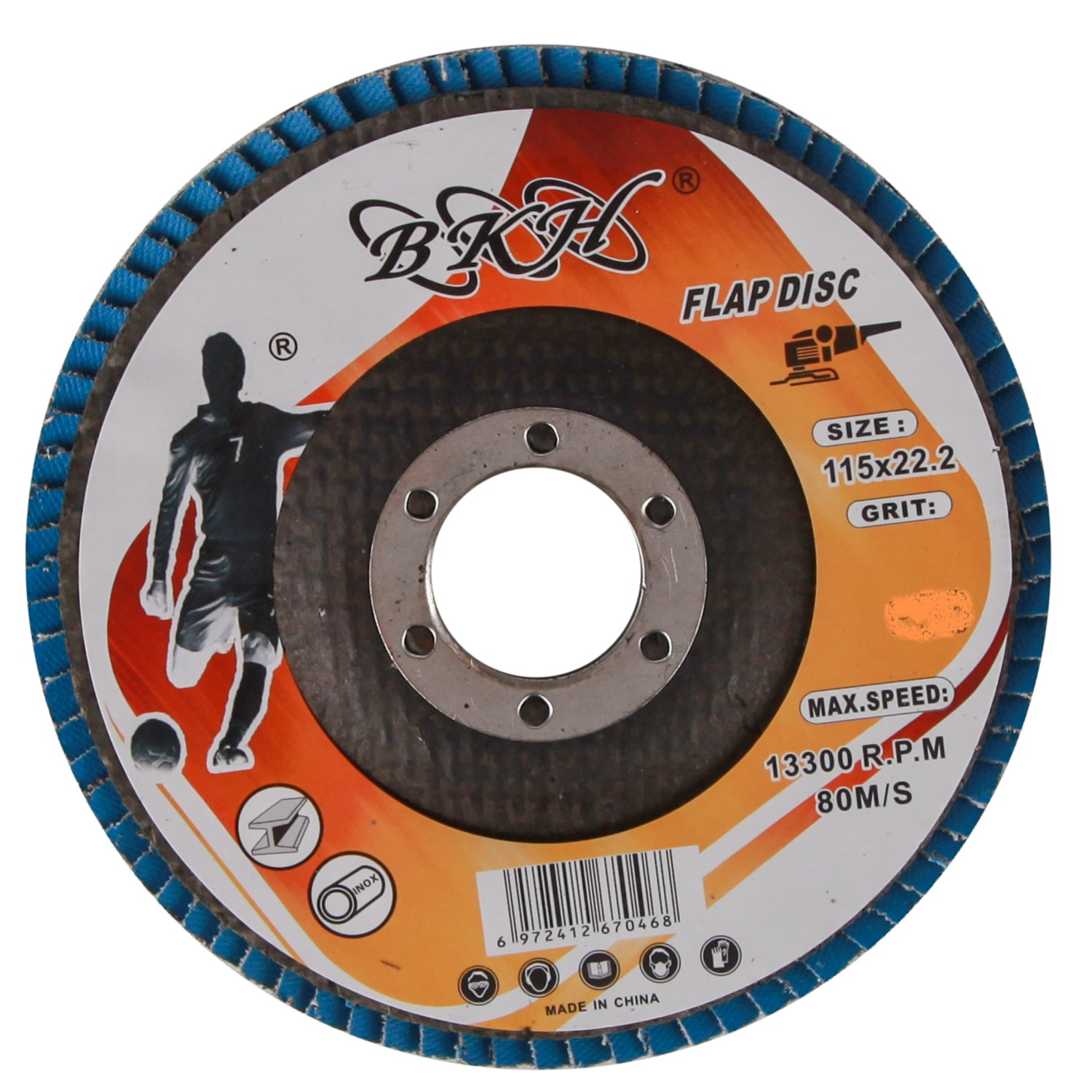   سمباده فلاپ دیسک بی کی اچ مدل F180P40