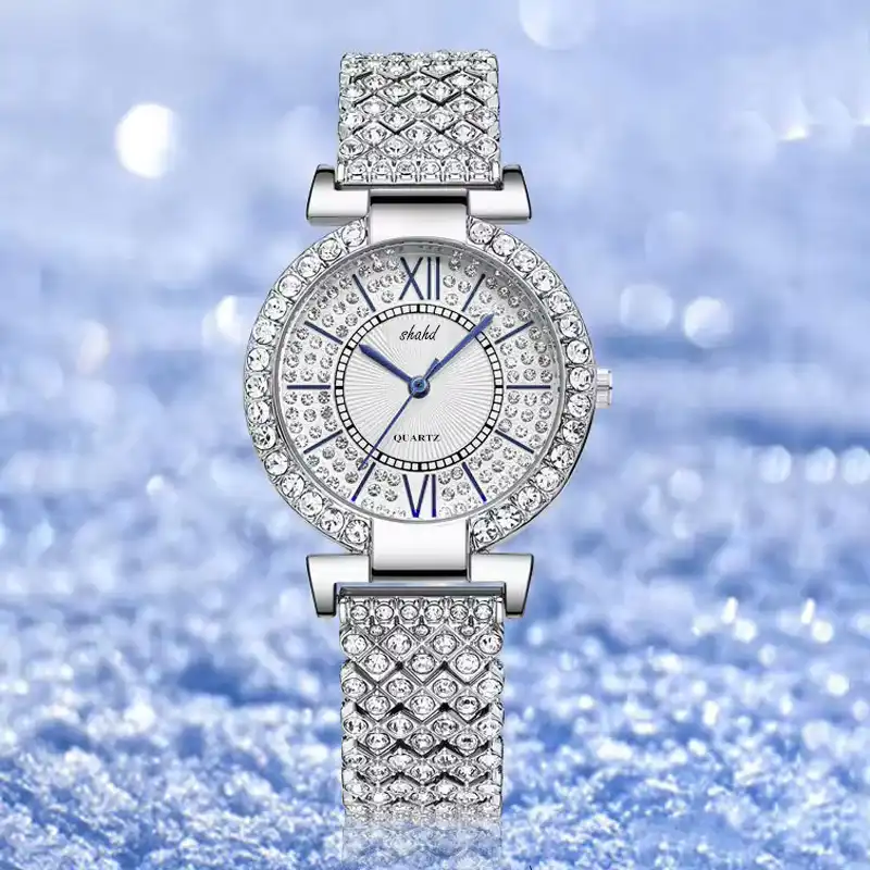 ساعت مچی عقربه ای زنانه مدل فول لاکچری کد NGIN11