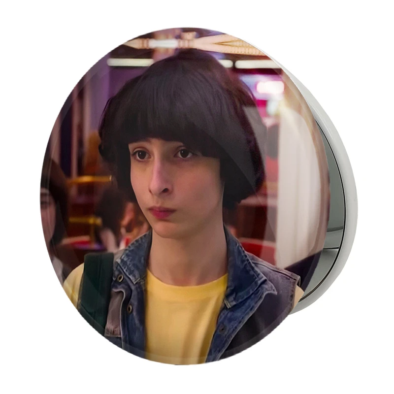 آینه جیبی خندالو طرح مایک سریال استرنجر تینگز Stranger Things مدل تاشو کد 19331 