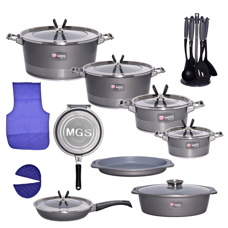 سرویس پخت و پز ام جی اس 25 پارچه طرح جرمنی A کد 800354