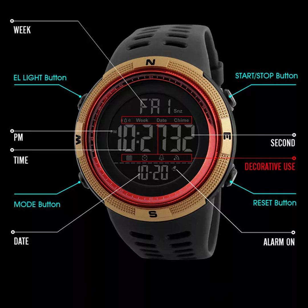 ساعت مچی دیجیتال اسکمی مدل S-1251 -  - 2
