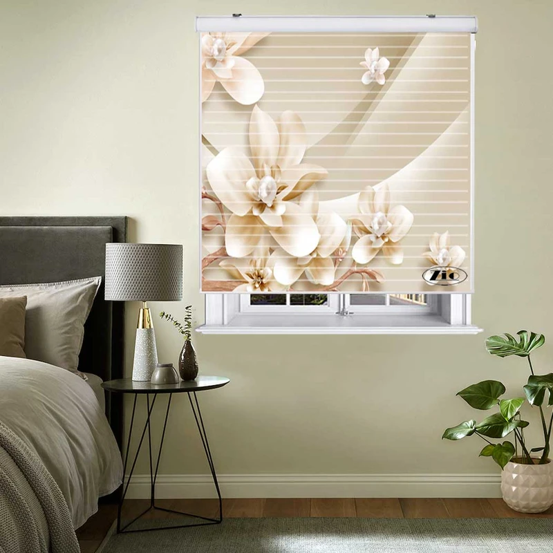 پرده زبرا زیو مدل 3D1128 سایز 150x150 سانتی متر