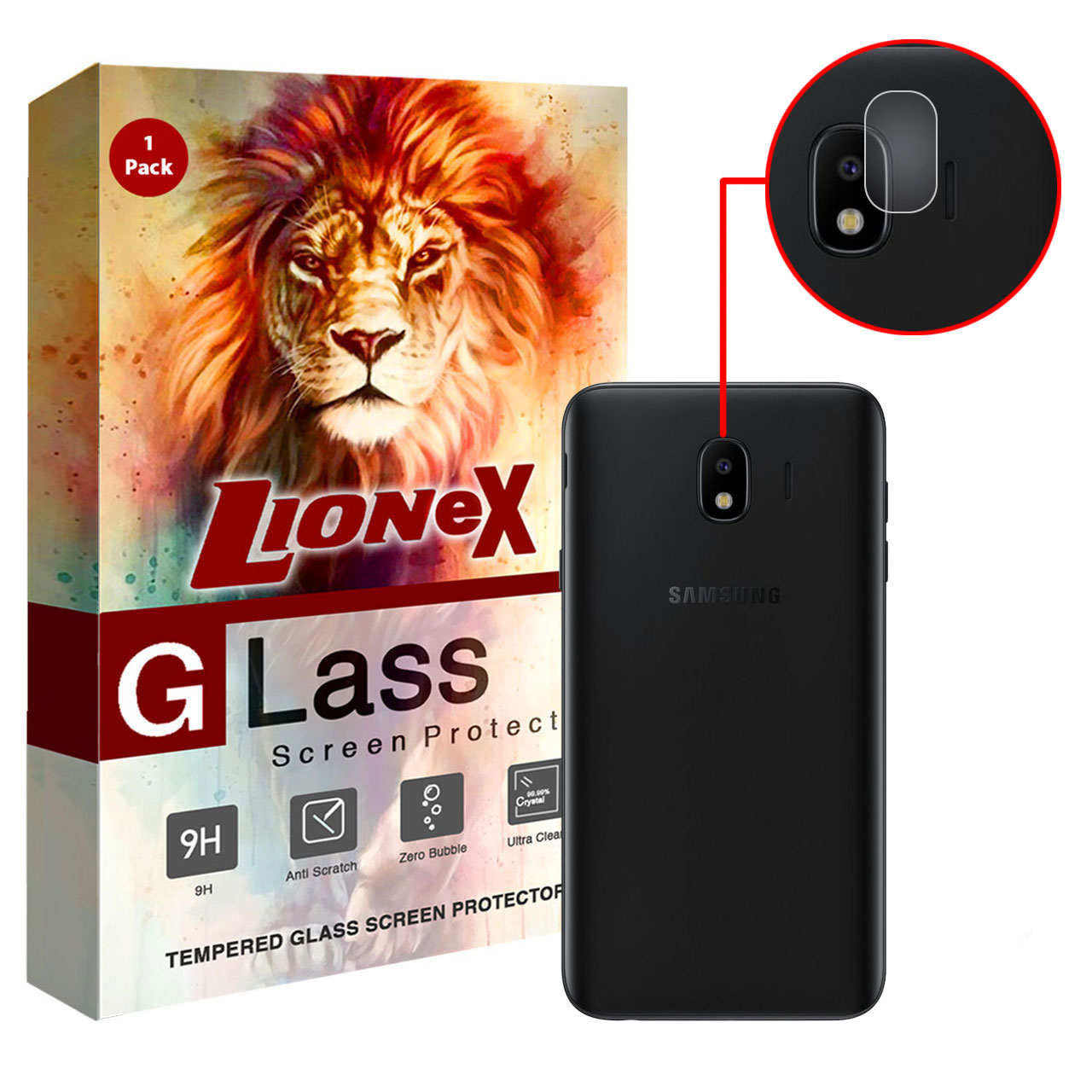 محافظ لنز دوربین لایونکس مدل UTFS مناسب برای گوشی موبایل سامسونگ Galaxy J4