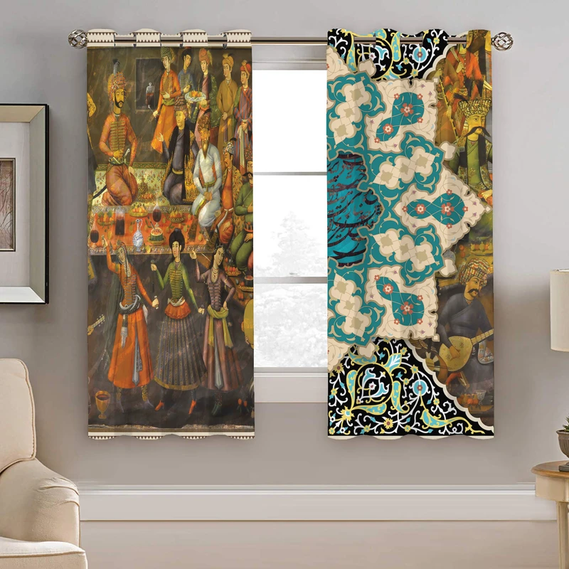 پرده نیروانا طرح مدرن  مدل هازان کد 5128   سایز 140×200 سانتی متر