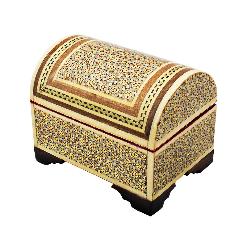 جعبه جواهرات خاتم کاری کد 02