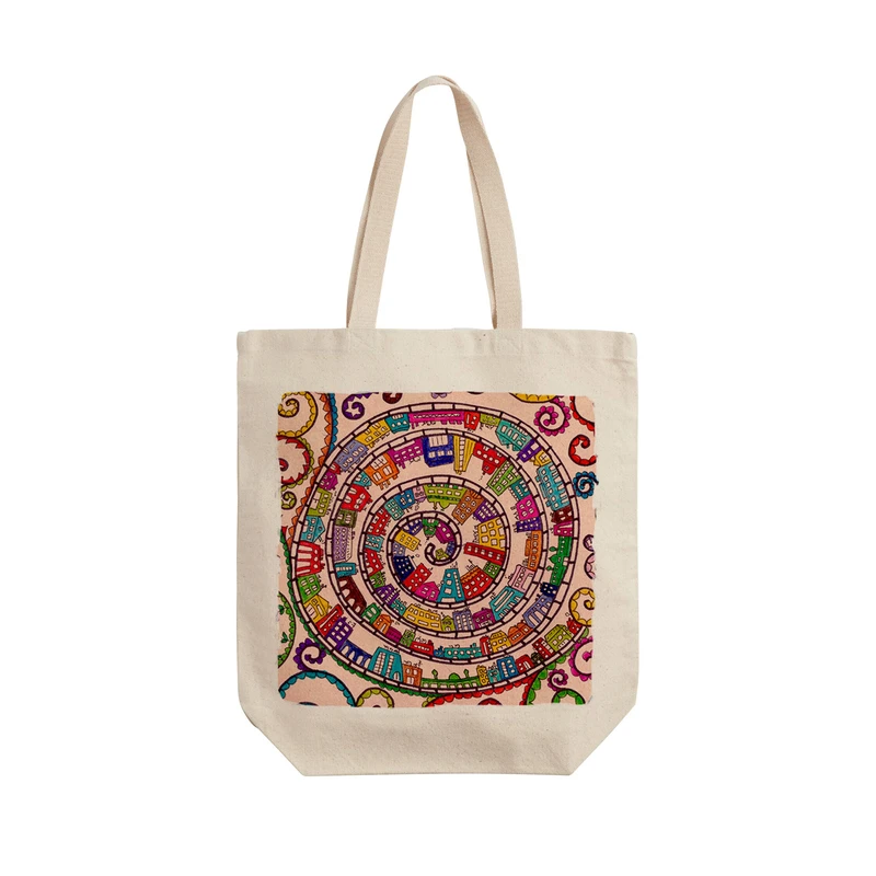 ساک خرید ترمه طراحان ایده مدل شهرنگ کد trm505 - L