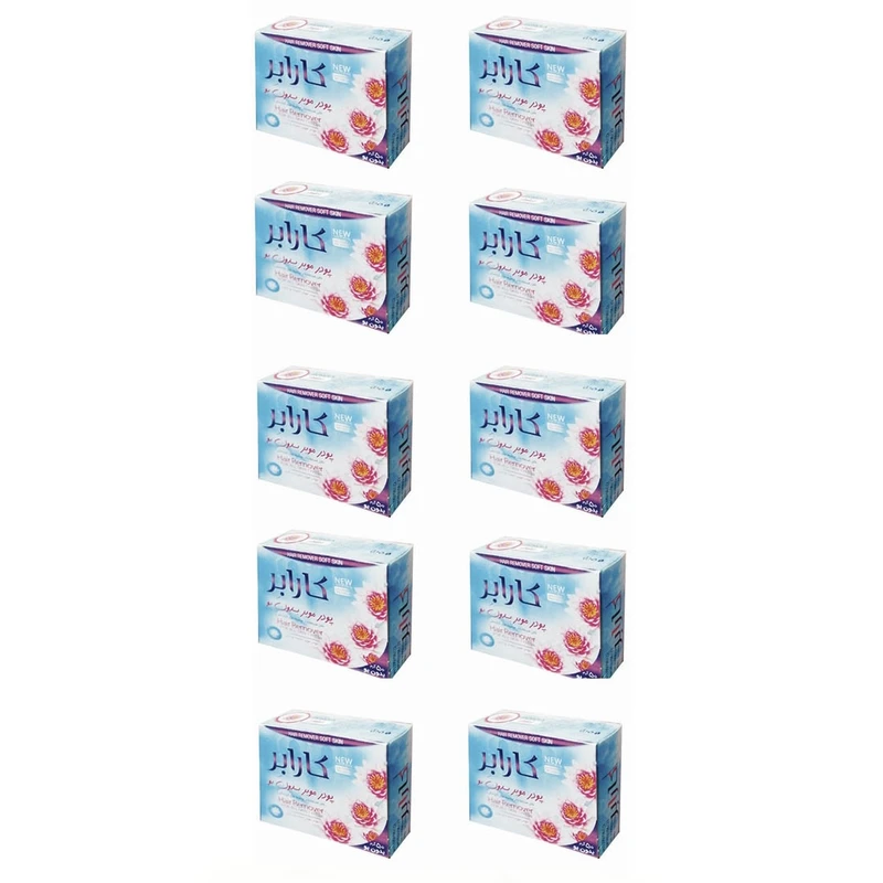 پودر موبر كارابر مدل نيلوفو وزن 50 گرم بسته 10 عددى