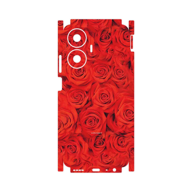 برچسب پوششی ماهوت مدل Red_Flower-FullSkin مناسب برای گوشی موبایل ریلمی C55