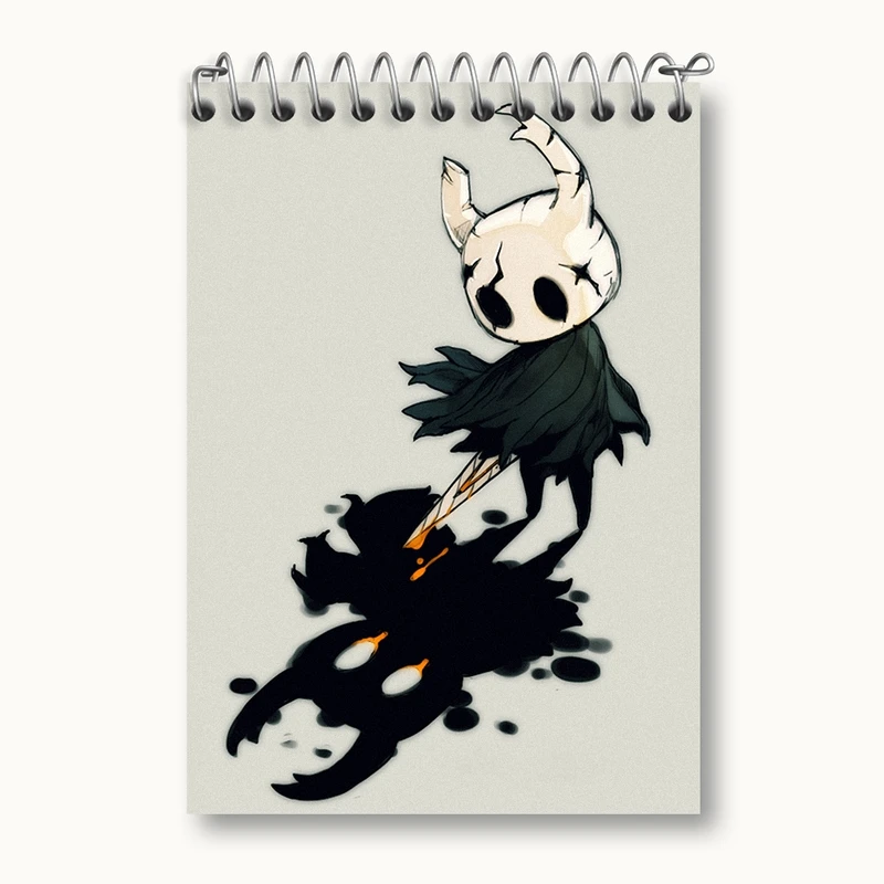 دفتر یادداشت 50 برگ خندالو مدل بازی هالو نایت (Hollow Knight) کد 32957