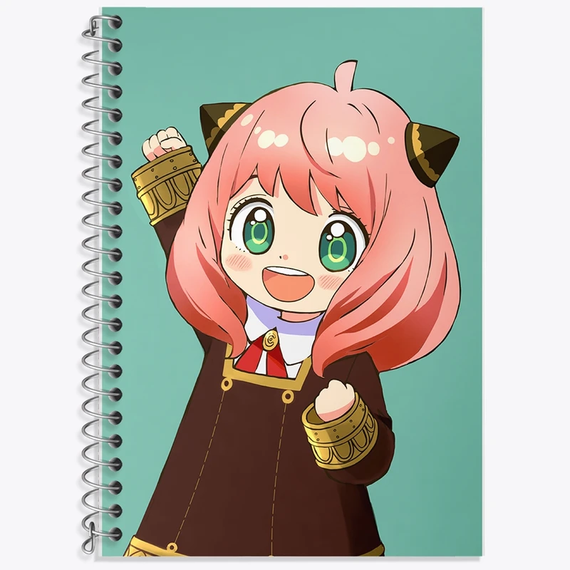 دفتر زبان 50 برگ خندالو مدل دو خط طرح آنیا فورجر انیمه اسپای ایکس کد F2834