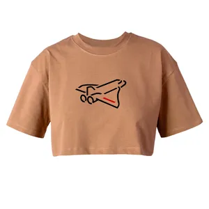 کراپ‌تاپ آستین کوتاه زنانه مدل فضا  کد K159 K