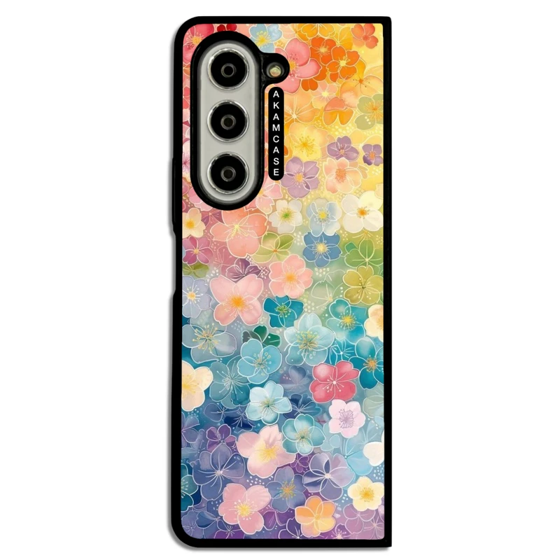 کاور آکام مدل AMC-WSGZFOLD5-FLOWERS-27 مناسب برای گوشی موبایل سامسونگ Galaxy Z Fold 5