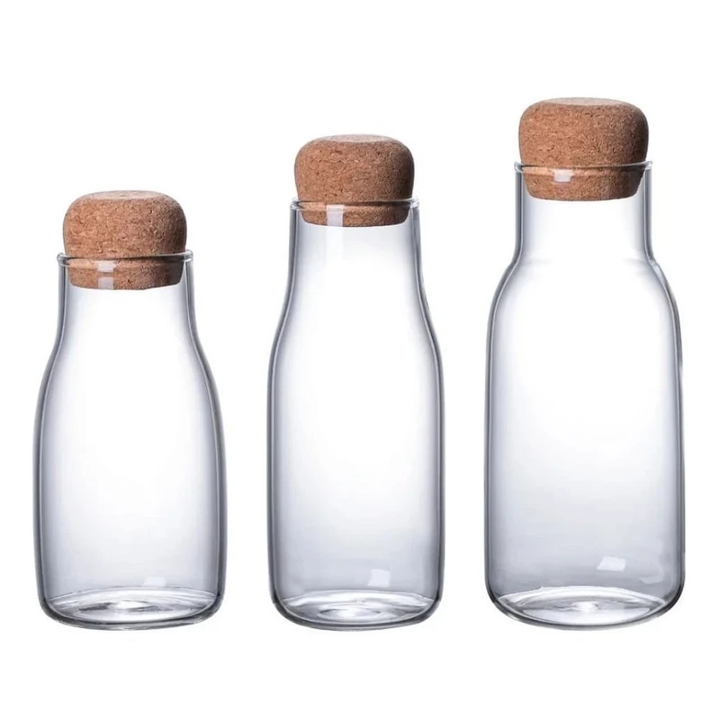  بطری ناتالی مدل درب چوب پنبه کد 1369n مجموعه 3 عددی 