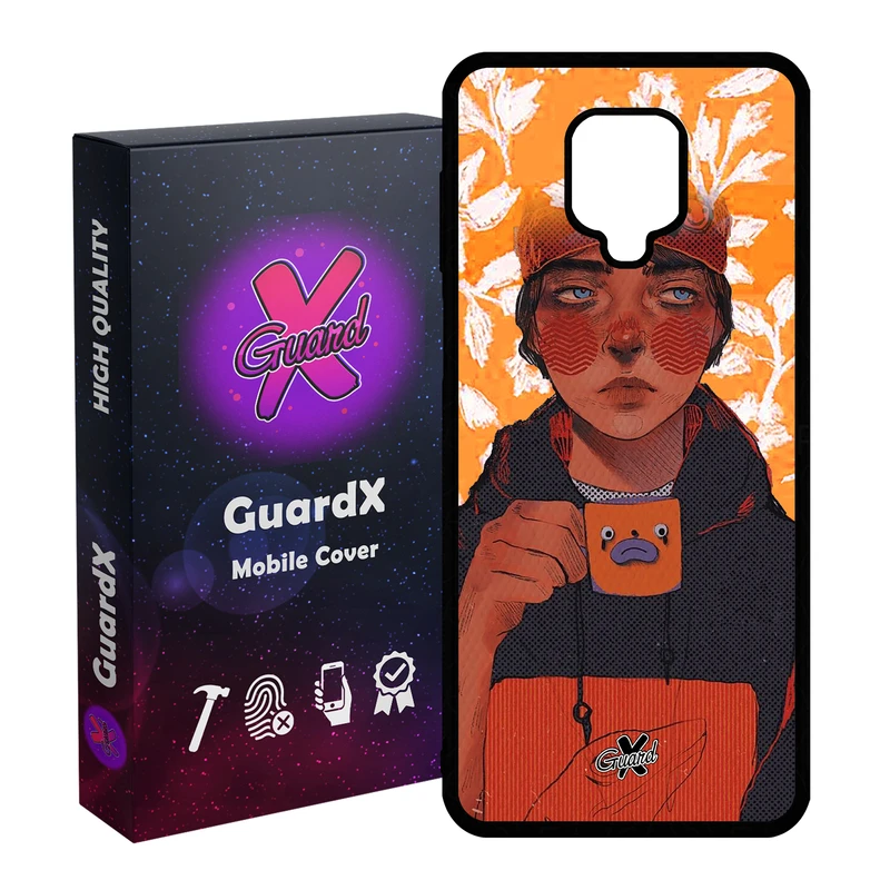 کاور گارد ایکس طرح Girl مدل Glass10319 مناسب برای گوشی موبایل شیائومی Redmi Note 9S / Note 9 Pro / Note 9 Pro Max