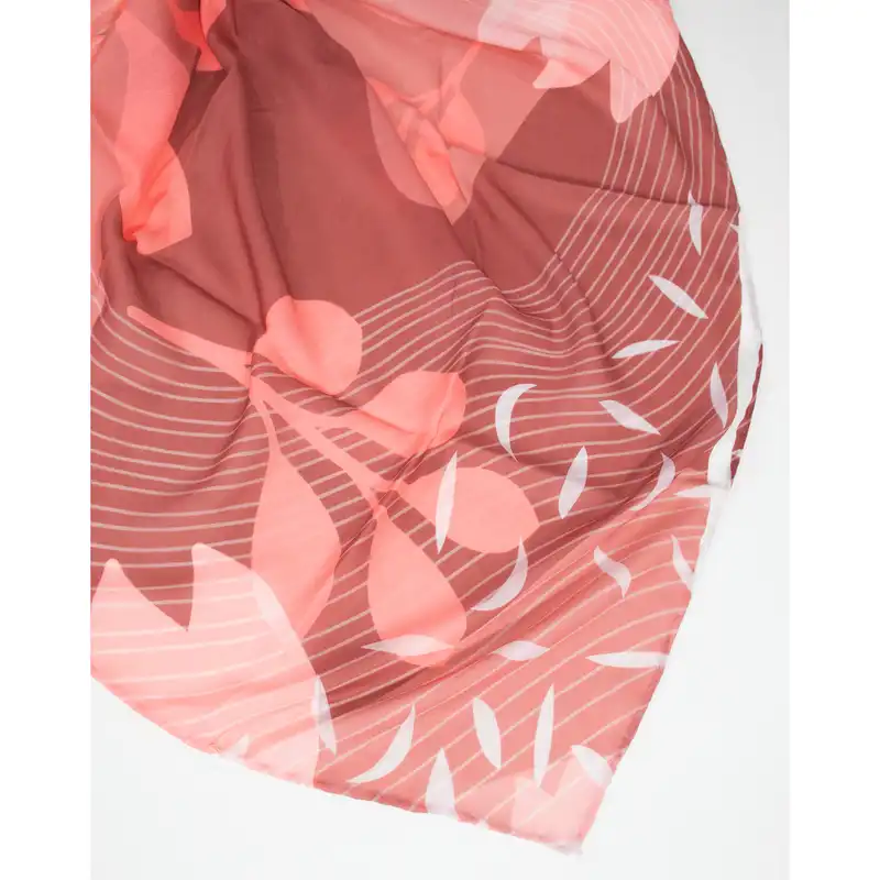 روسری زنانه مدل نخ ابریشم بهاره طرح جدید گل لاله کد sar-2205