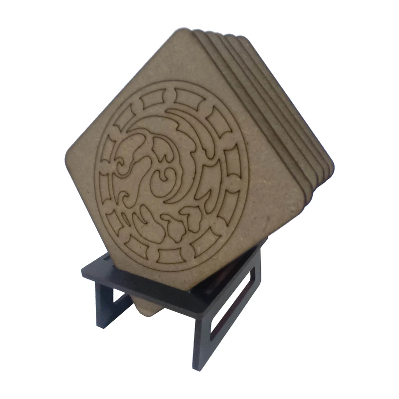 زیر لیوانی مدل افسانه جومونگ مجموعه 6 عددی