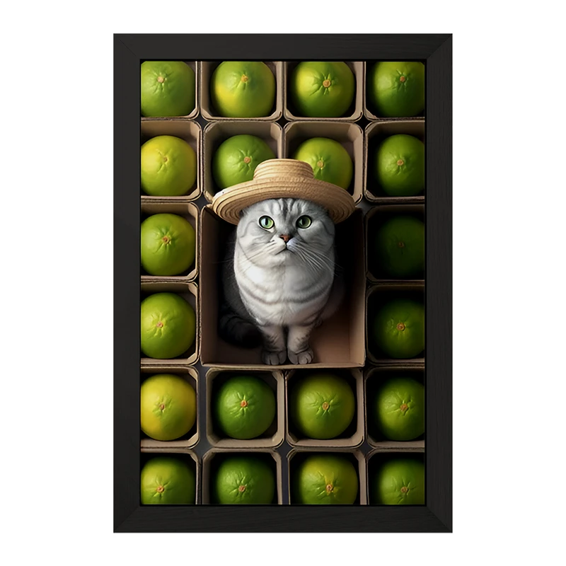 تابلو خندالو مدل گربه بامزه کد F7951