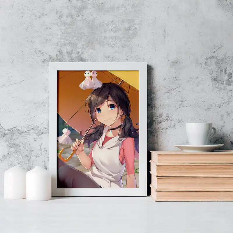 تابلو خندالو مدل هینا انیمه تغییر آب و هوا با تو کد 17648