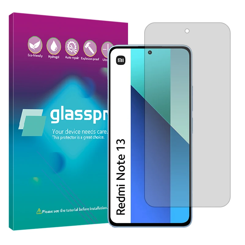 محافظ صفحه نمایش شفاف گلس پرو مدل Resistant مناسب برای گوشی موبایل شیائومی Redmi Note 13 4G