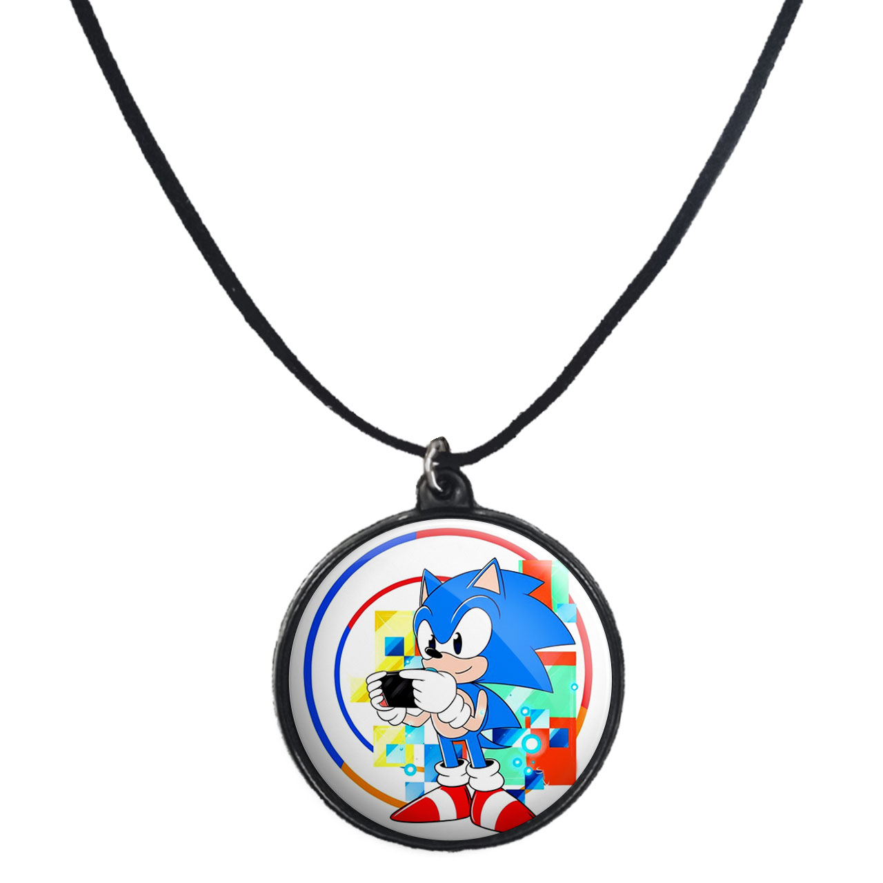 گردنبند پرمانه طرح سونیک کد pmb.14971 مدل دو طرفه