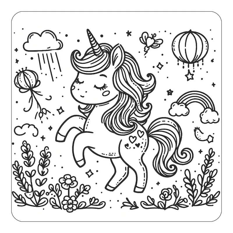 مگنت کاکتی طرح اسب تک شاخ و یونیکورن مدل mp31372