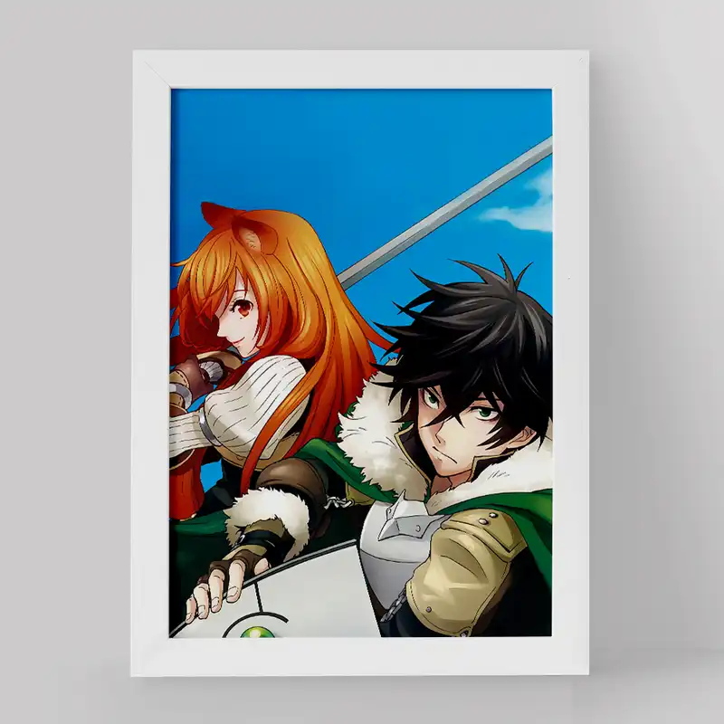 تابلو خندالو مدل نائوفومی و رافتالیا انیمه ظهور قهرمان سپر کد 15949