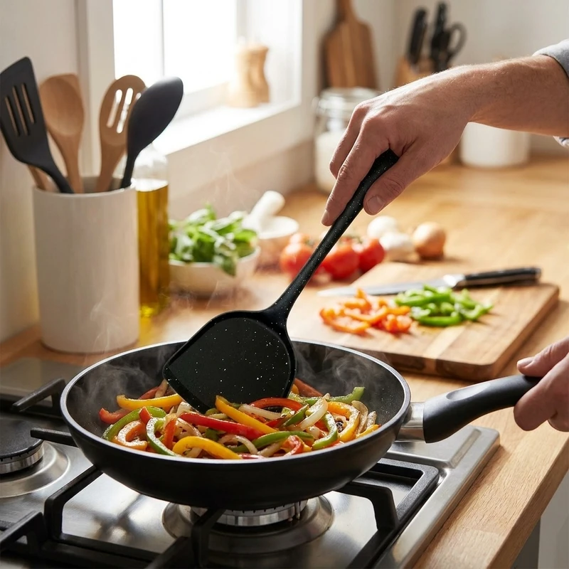 عکس شماره 2 : کفگیر شنگیا مدل سیلیکونی
