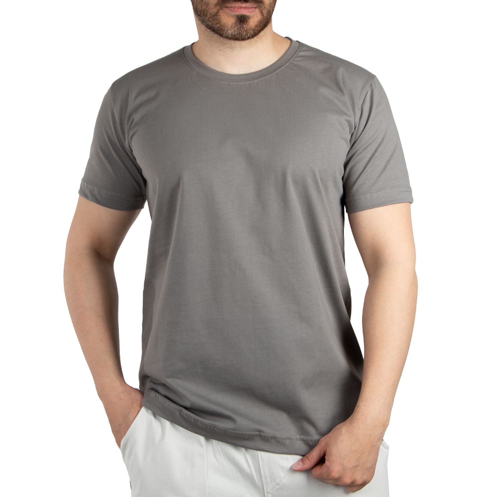 تی شرت آستین کوتاه مردانه آریان نخ باف مدل 1812 z -  - 1