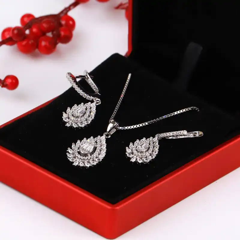 نیم ست نقره زنانه جی تی ای مدل جی نایس 90