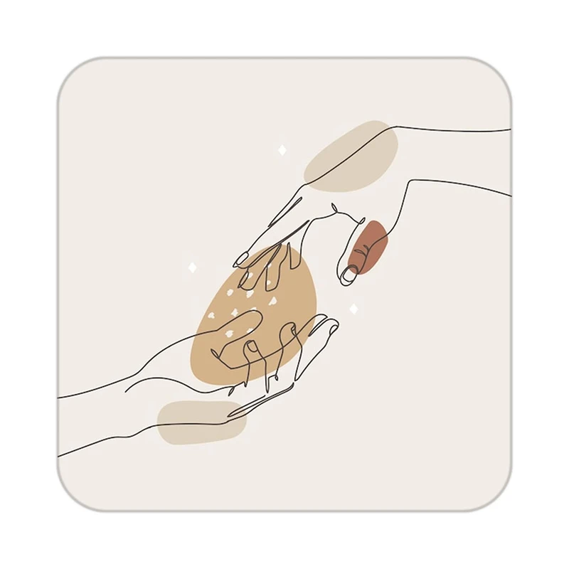 زیر لیوانی کاکتی طرح عاشقانه مدل mp37964