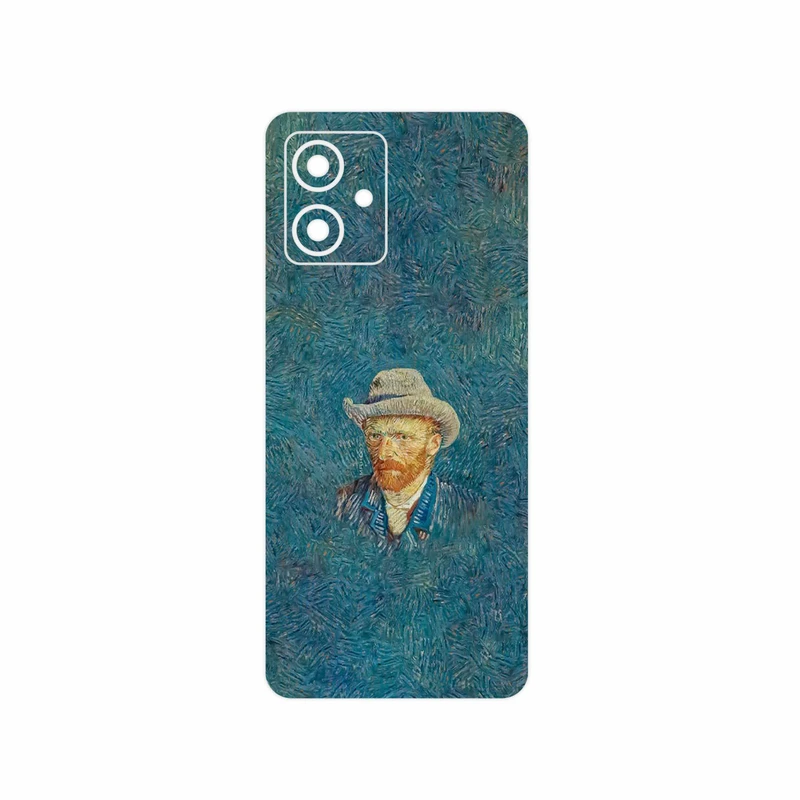 برچسب پوششی ماهوت مدل Self portrait with a gray felt hat مناسب برای گوشی موبایل موتورولا Moto G54