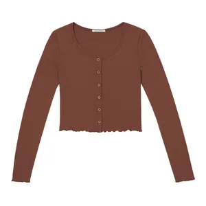 کراپ شومیز آستین بلند یقه گرد زنانه ایسوس مدل 1962133