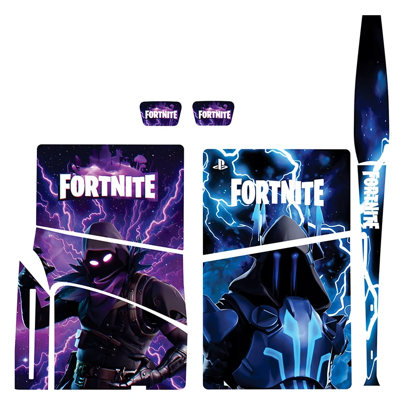 برچسب کنسول بازی پلی استیشن5 اسلیم دیسک خور توییجین وموییجین مدلfortnite 01 مجموعه7 عددی