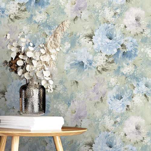 کاغذ دیواری مدل گلدار آبرنگی کد 246