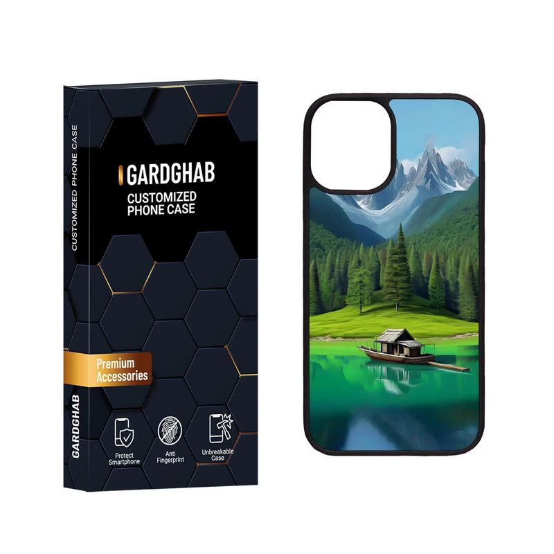 کاور گارد قاب مدل دور ژله ای هنری مناسب برای گوشی موبایل اپل iPhone 12 Mini