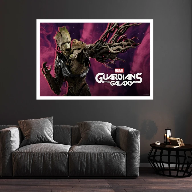 تابلو بکلیت طرح فیلم Guardians of the Galaxy مدل قاب شاسی W-s8824